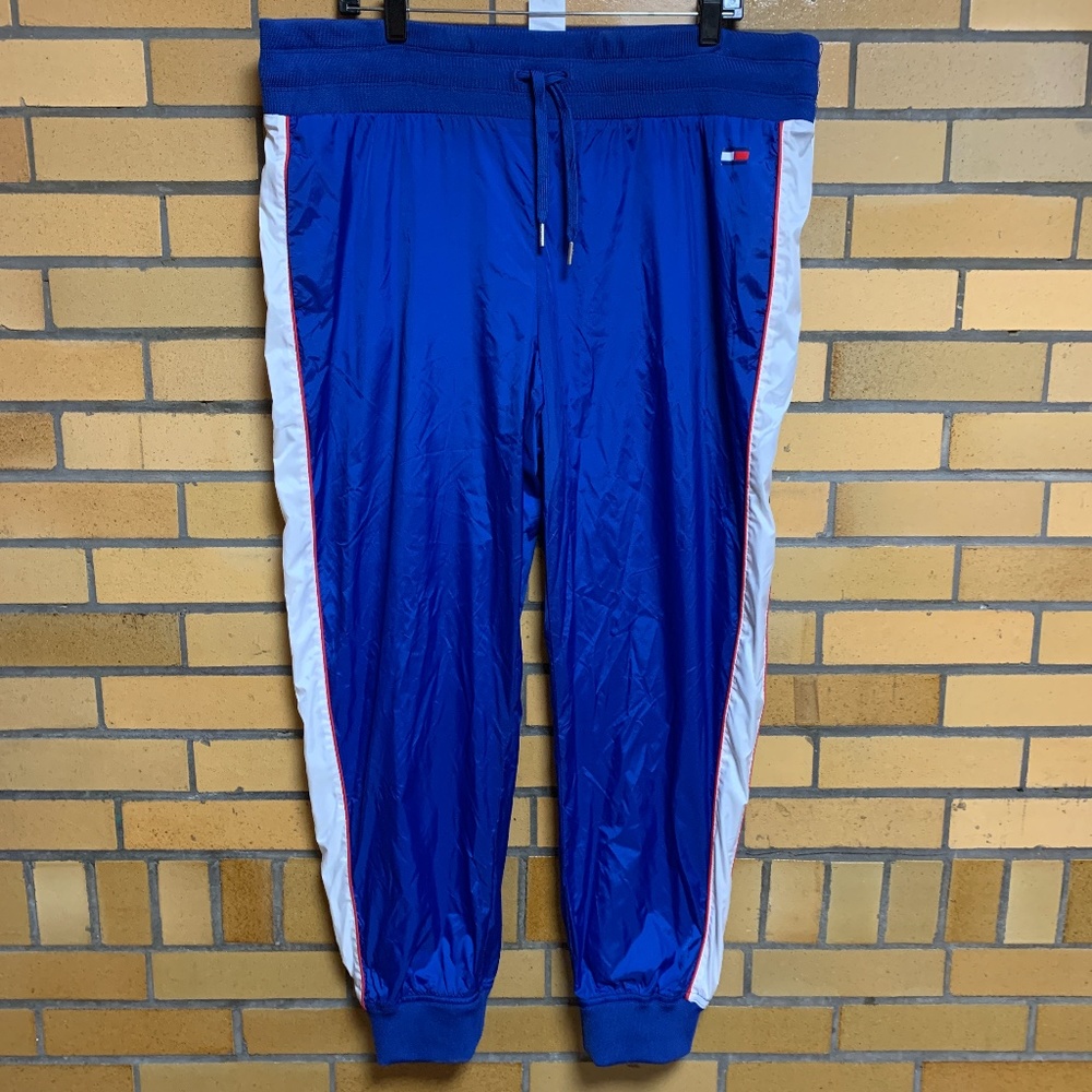 Tommy Hilfiger Blue Color Block Track Pants XL